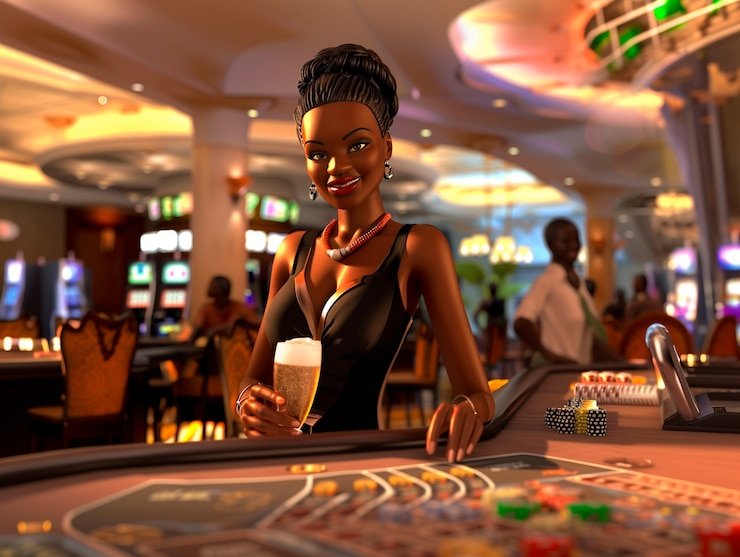 Bangladesh adult reading a black gold casino guide on mobile
